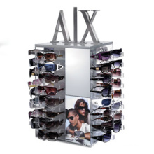 Acrylic eyewear table cabinet with mirror Eyeglass Sunglass Glasses Display Storage showcase
